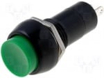 Бутон незадържащ PS11BGN Превключвател: бутон; Позиции:2; SPST-NO; 1A/250VAC; зелен; O12mm
